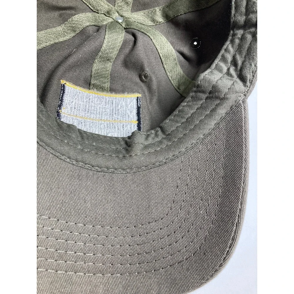 National Museum United States Army Hat Cap Gray Adjustable‎ Strapback Cotton